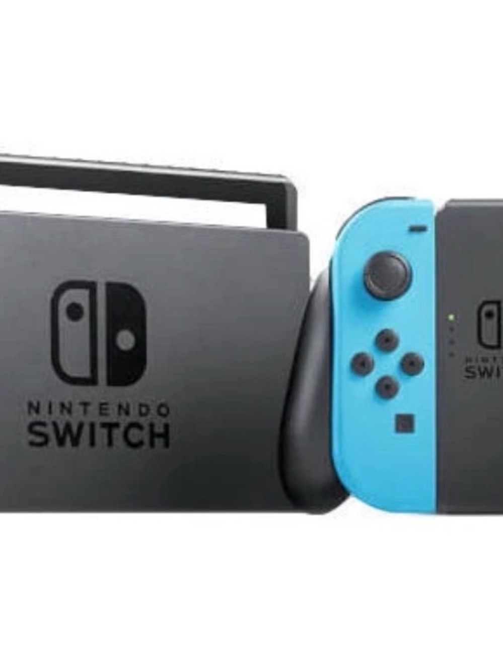 Nintendo Switch Console oled with Bright Blue Joy-Con with travel case